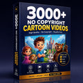 DIGITALORA™ 3000+ Cartoon Video Bundle