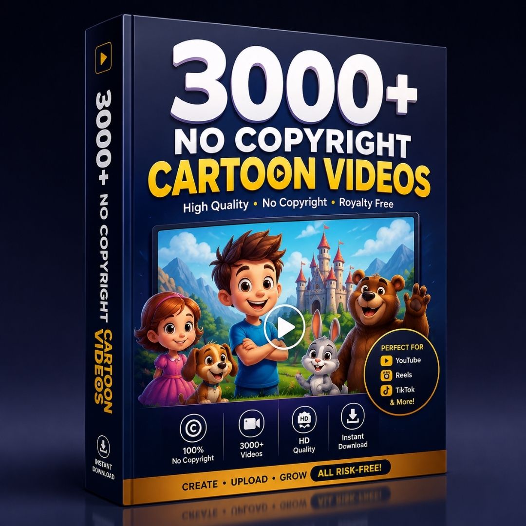 3000+ No-Copyright Cartoon Videos