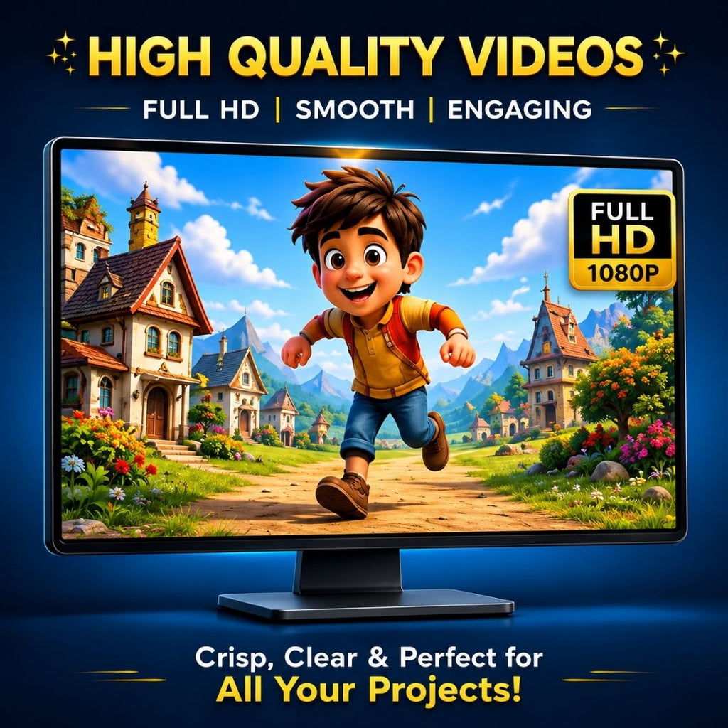 DIGITALORA™ 3000+ Cartoon Video Bundle